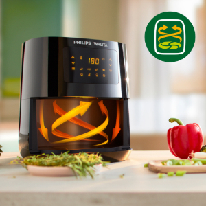 Miniatura: Airfryer com batatas crocantes